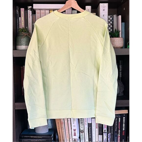 Adidas Yellow Trefoil Crewneck Sweatshirt Size Small - Picture 7 of 8